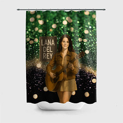 Шторка для ванной Lana Del Rey играет на гитаре