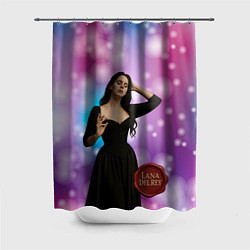 Шторка для душа Lana Del Rey закрыла глаза, цвет: 3D-принт