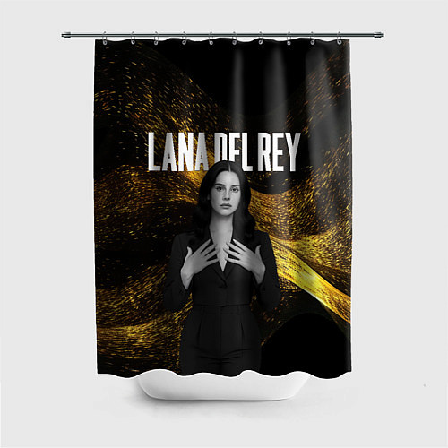 Шторка для ванной Lana Del Rey в черном платье / 3D-принт – фото 1