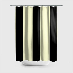 Шторка для ванной Color black beige line