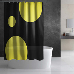 Шторка для душа Лава лампа макро баланс абстракция, цвет: 3D-принт — фото 2