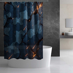 Шторка для душа Камуфляжные плиты текстура, цвет: 3D-принт — фото 2