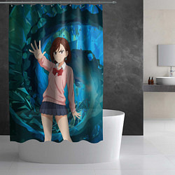 Шторка для душа Сиратори Айра - знак стоп, цвет: 3D-принт — фото 2