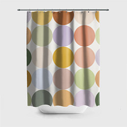 Шторка для ванной Цветочный горошек