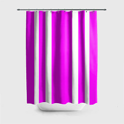Шторка для ванной Color white pink stripes