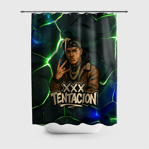 Шторка для ванной XXXTentacion anime style / 3D-принт – фото 1