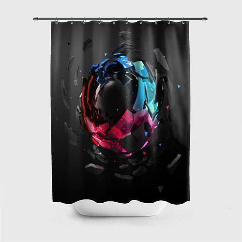 Шторка для ванной Abstract graphics / 3D-принт – фото 1