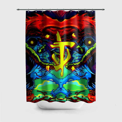 Шторка для ванной Doom hyper monster / 3D-принт – фото 1