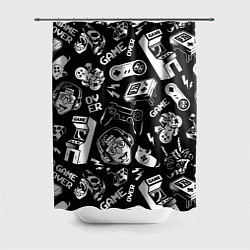 Шторка для ванной Retro gamer pattern