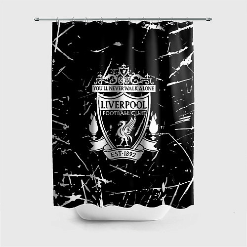 Шторка для ванной Ливерпуль краски штрихи / 3D-принт – фото 1
