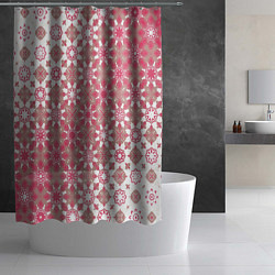 Шторка для душа Звездная россыпь-розовый, цвет: 3D-принт — фото 2