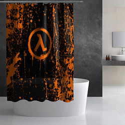 Шторка для душа Халф лайф - подтеки, цвет: 3D-принт — фото 2