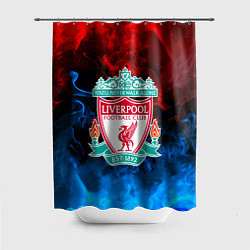 Шторка для ванной Liverpool огненный дым текстура