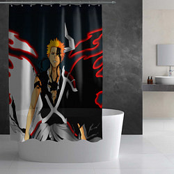 Шторка для душа Ичиго Куросаки Блич, цвет: 3D-принт — фото 2