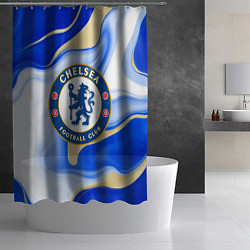 Шторка для душа Фк Челси, цвет: 3D-принт — фото 2
