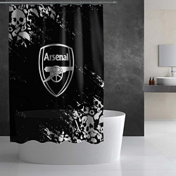 Шторка для душа Арсенал черепа краски, цвет: 3D-принт — фото 2