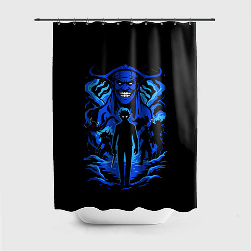 Шторка для ванной Аниме Поднятие уровня в одиночку / 3D-принт – фото 1