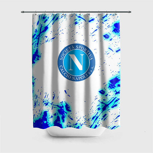 Шторка для ванной Наполи текстура краски / 3D-принт – фото 1