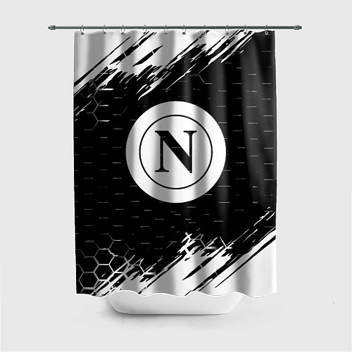 Шторка для ванной Napoli краски соты текстура / 3D-принт – фото 1