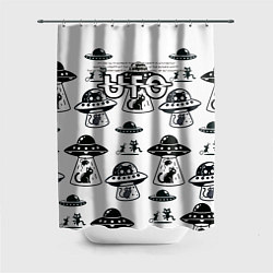 Шторка для ванной UFO и котики