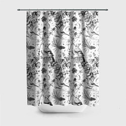 Шторка для душа Бузулукский бор, цвет: 3D-принт