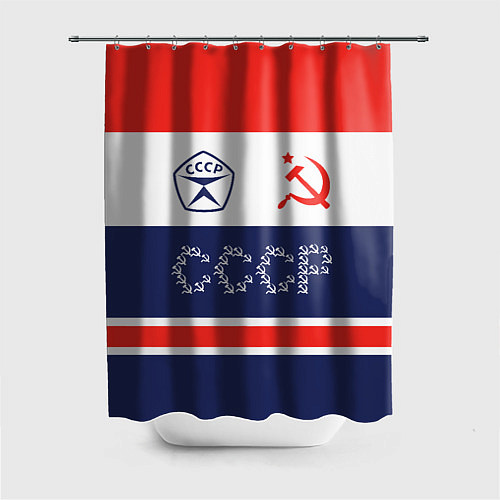 Шторка для ванной Советский союз - СССР / 3D-принт – фото 1