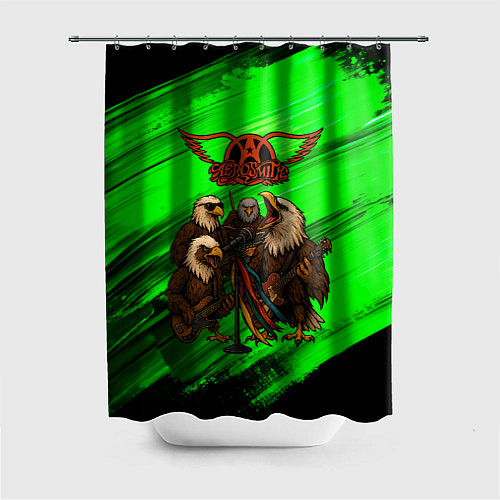 Шторка для ванной Aerosmith орлы / 3D-принт – фото 1