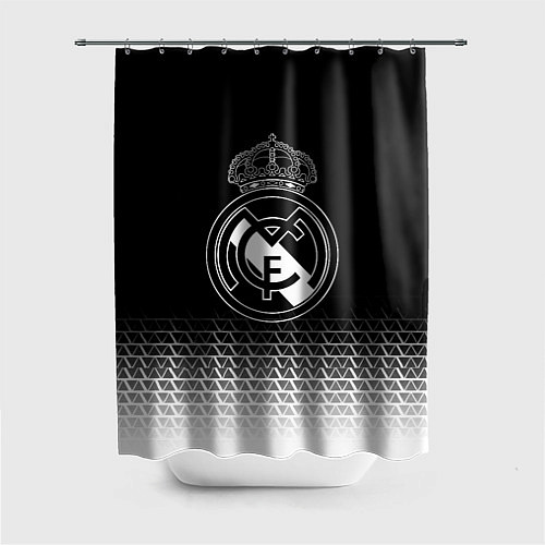 Шторка для ванной Реал Мадрид текстура геометрия / 3D-принт – фото 1