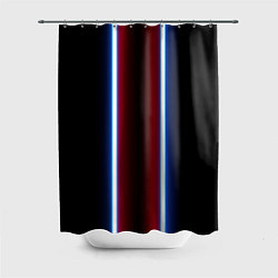 Шторка для ванной Color white blue red neon