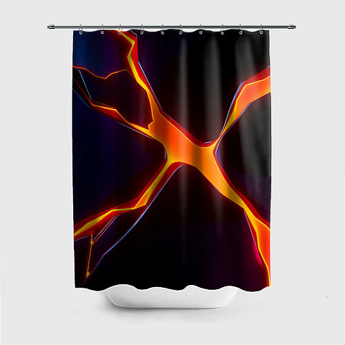 Шторка для ванной Orange rift / 3D-принт – фото 1