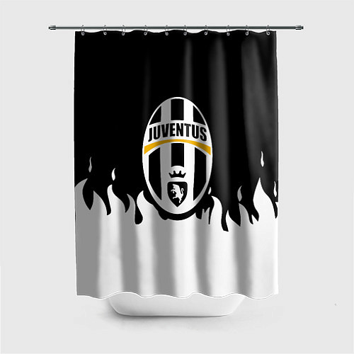 Шторка для ванной Juventus белый огонь / 3D-принт – фото 1