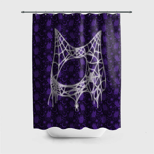 Шторка для ванной Хэллоуин - Паутина / 3D-принт – фото 1