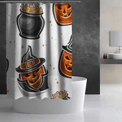 Шторка для душа Candy halloween, цвет: 3D-принт — фото 2