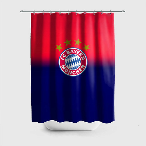 Шторка для ванной Бавария Мюнхен градиент / 3D-принт – фото 1
