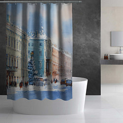 Шторка для душа Зимний Питер, цвет: 3D-принт — фото 2