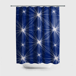 Шторка для ванной Звезды на синем фоне