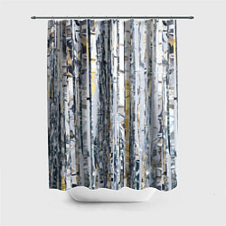 Шторка для ванной Новогодний дождик