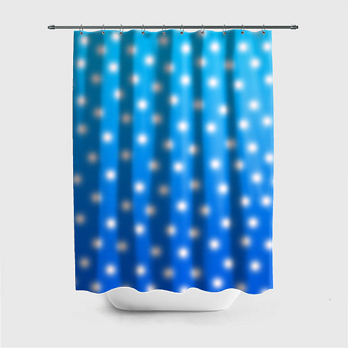Шторка для ванной Снег снежок пушок / 3D-принт – фото 1