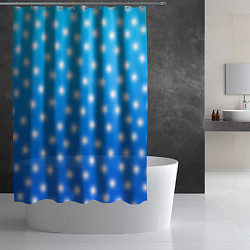 Шторка для душа Снег снежок пушок, цвет: 3D-принт — фото 2