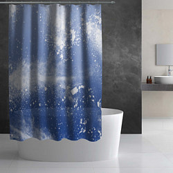 Шторка для душа Снежки попали в тебя, цвет: 3D-принт — фото 2