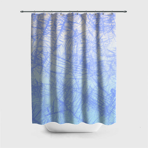 Шторка для ванной В инее / 3D-принт – фото 1