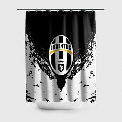 Шторка для ванной Ювентус краски всплеск текстура