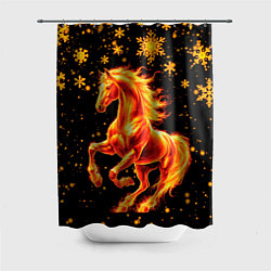 Шторка для ванной Пылающая лошадь