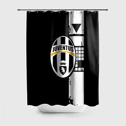 Шторка для ванной Ювентус геометрия белая