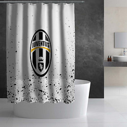 Шторка для душа Juventus краски текстура всплеск, цвет: 3D-принт — фото 2