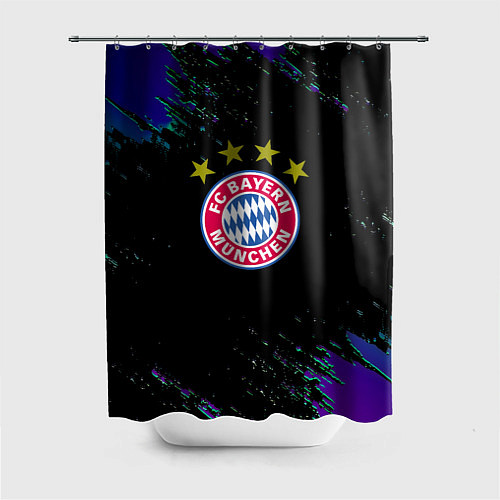 Шторка для ванной Бавария Мюнхен краски текстура / 3D-принт – фото 1