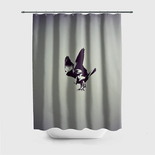 Шторка для ванной Атакующий ястреб / 3D-принт – фото 1