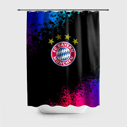 Шторка для ванной Бавария Мюнхен краски неон градиент