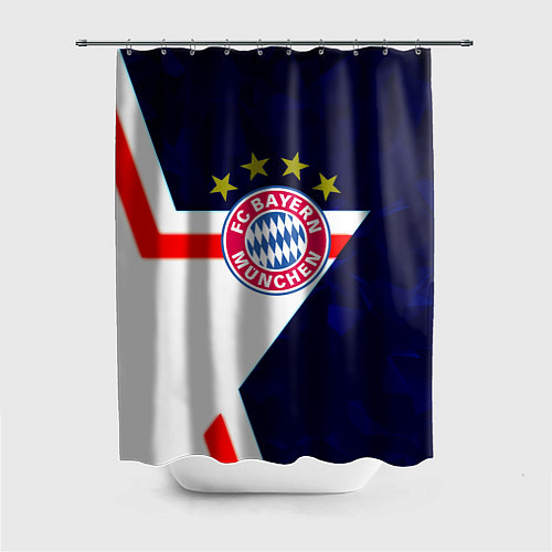 Шторка для ванной Бавария звезды геометрия / 3D-принт – фото 1