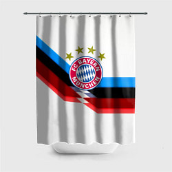 Шторка для ванной Бавария Мюнхен геометрия спорт